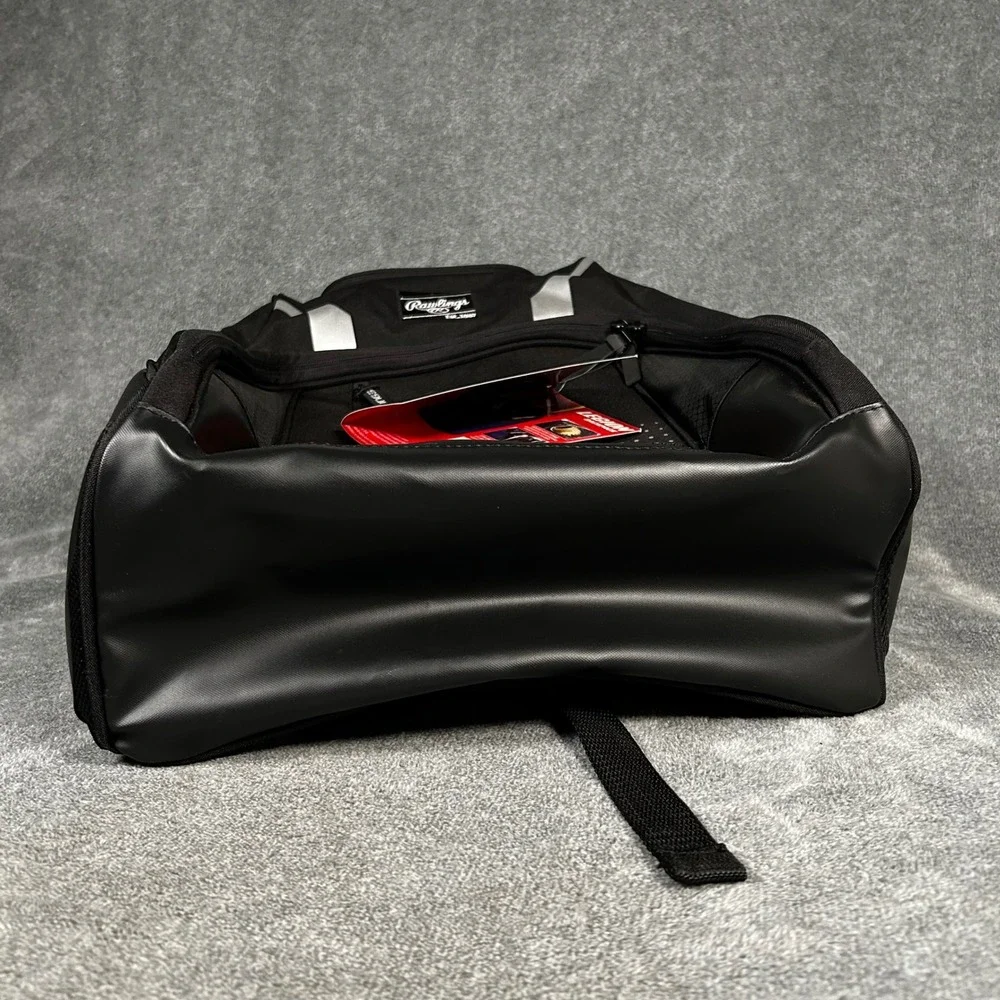 Rawlings Legion Baseball Softball Backpack Black 45L Bat Sleeves Shoe Pocket NEW